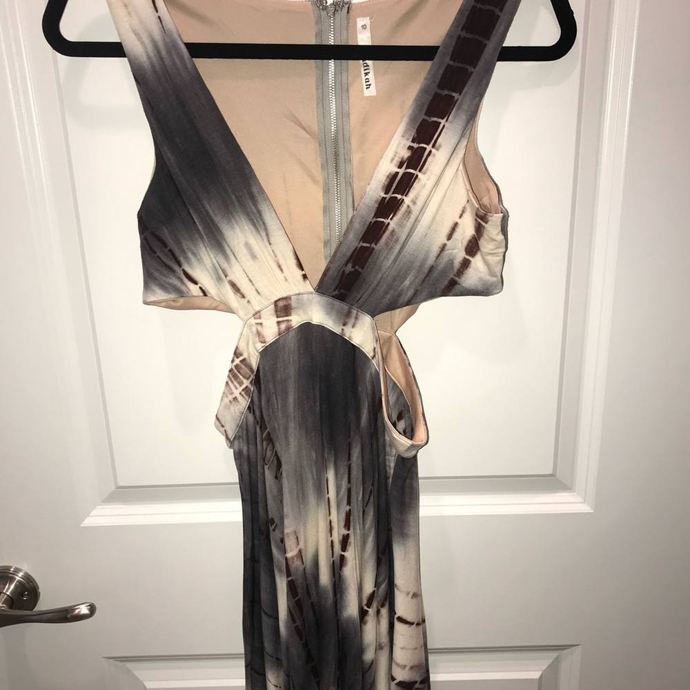 Tie dye dress with slits
